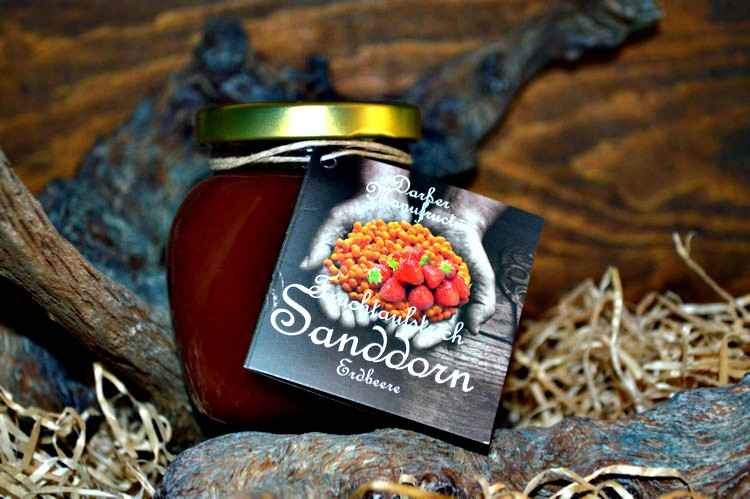 Fruchtaufstrich Sanddorn Erdbeere 225g