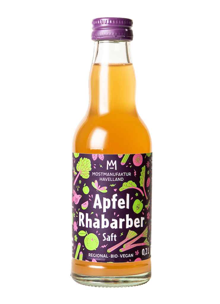 Apfel-Rhabarbersaft bio, 16er Karton