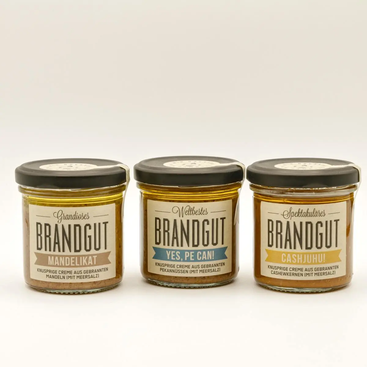 Brandgut 3er Set - Gebranntes mit Crunch und Meersalz