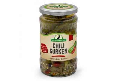 24 Gläser Rabe Chili Gurken klein