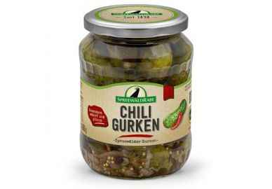 6 Gläser Rabe Chili Gurken groß