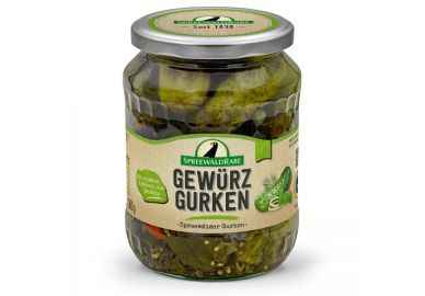 24 Gläser Rabe Gewürzgurken groß