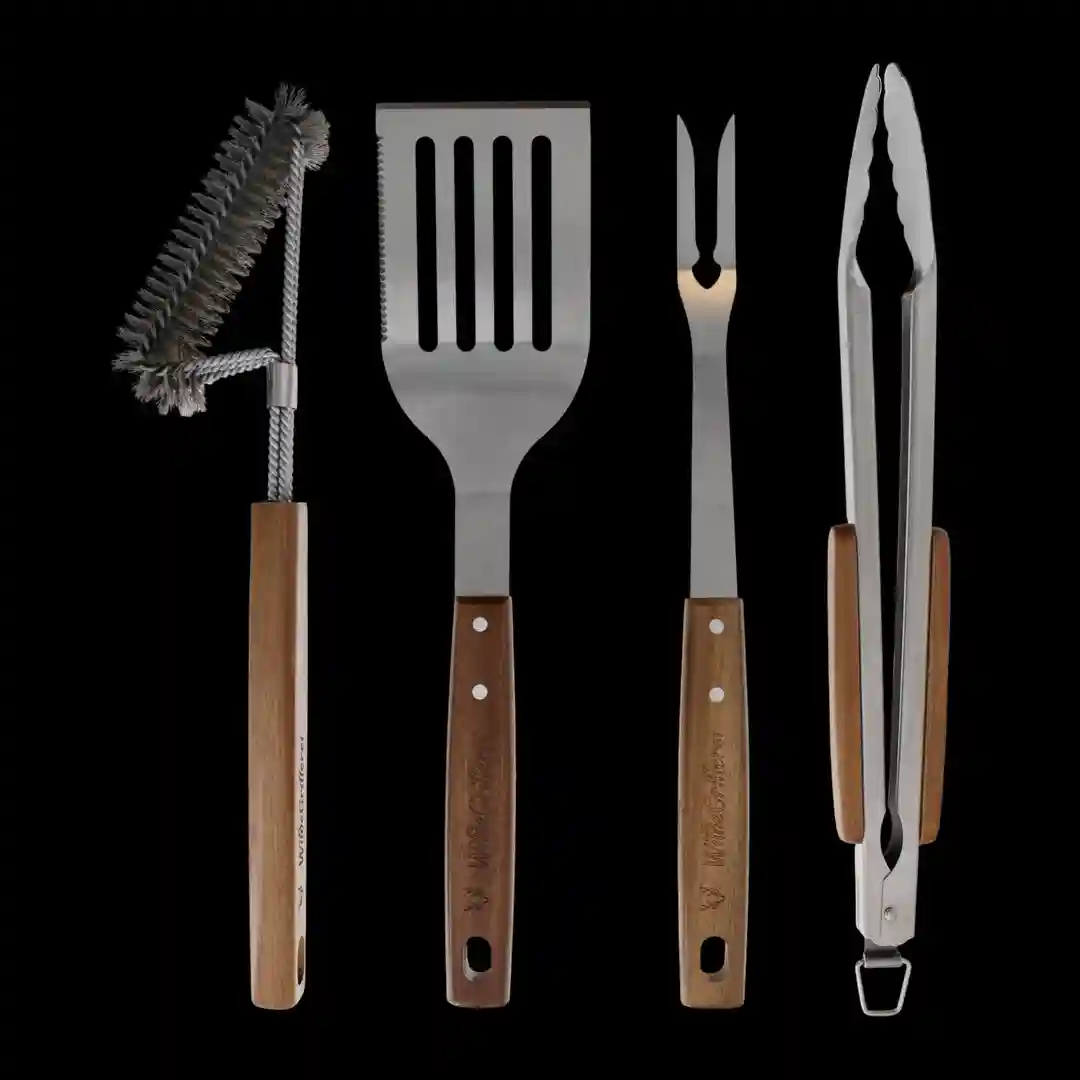 WildeGrillerei Grillbesteck-Set 4-teilig