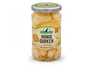 12 Gläser Rabe Honig Senf Gurken klein