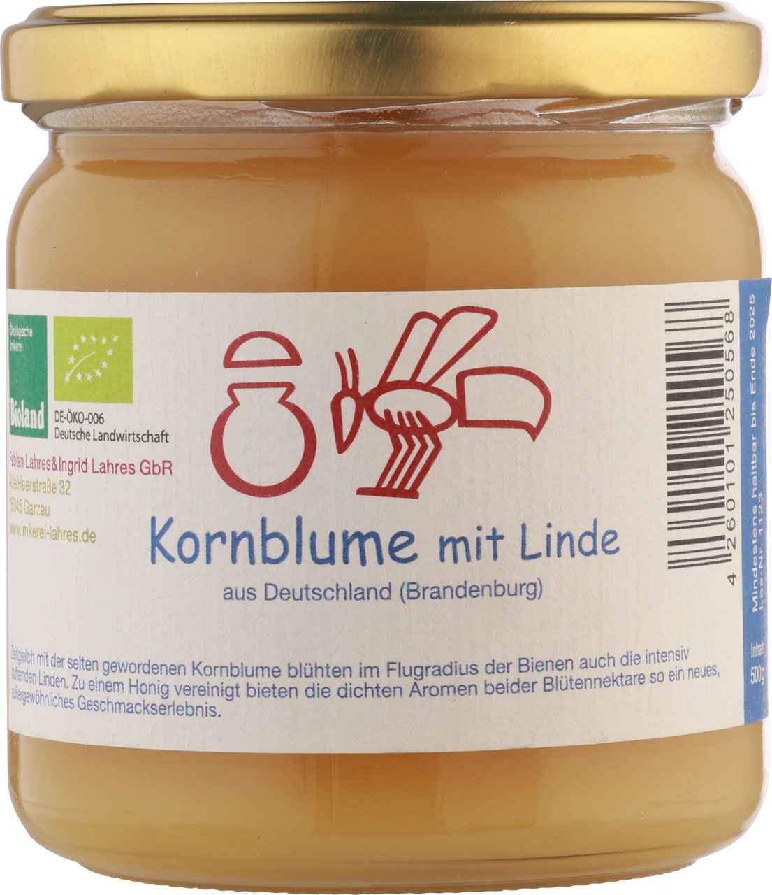Kornblumenhonig mit Linde