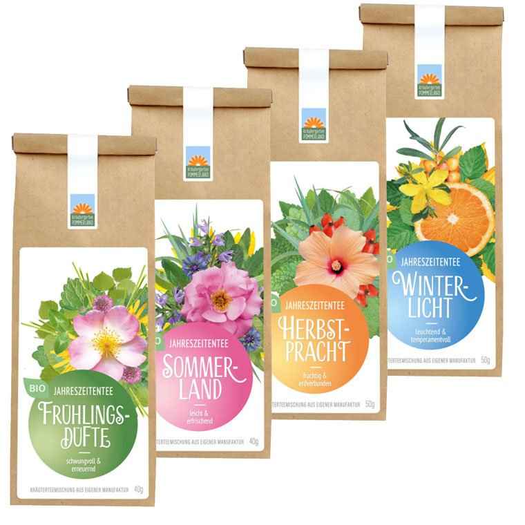 Paket Jahreszeitentees Papiertüte