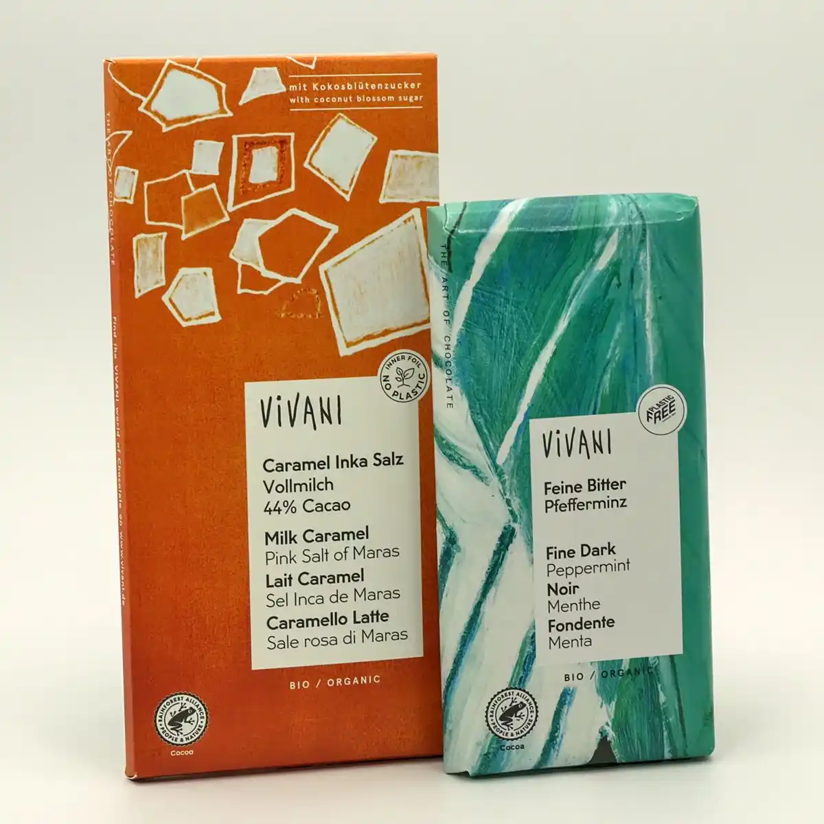 Karamell mit Inkasalz & Feine Bitter Pfefferminz 2er Pack