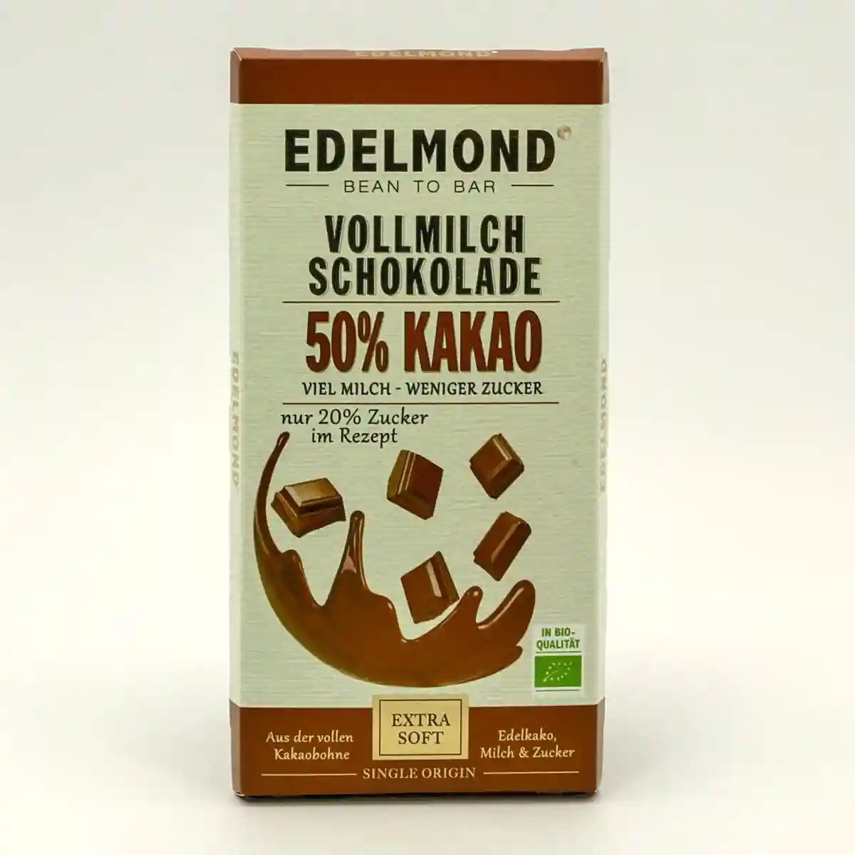 Edelmond Vollmilch Schokolade | 50% Kakao, 80g